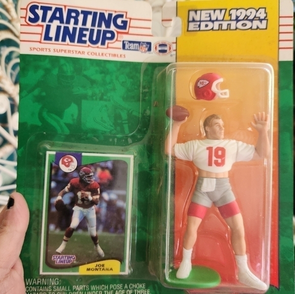 starting lineup Other - Vintage Nib 1994 Joe montana card and figure